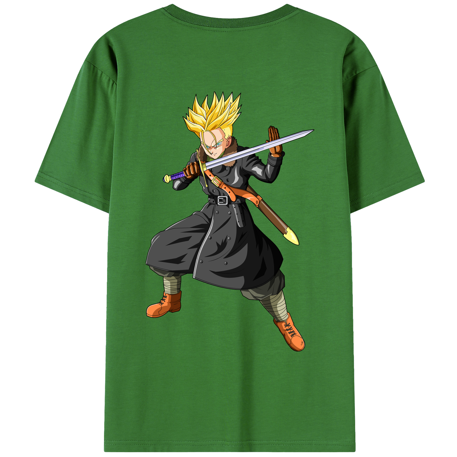 （画像用） ドラゴンボール トランクス（Torankusu）DRAGON BALL Trunks レディース半袖Tシャツ(バックプリント)